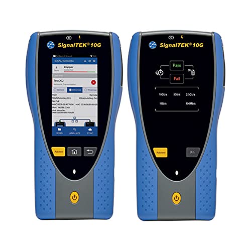 TREND Networks | R157001 | SIGNALTEK 10G FT | 10G Ethernet Troubleshooter &amp; Bandwidth Tester Kit | with Fiber Testing, WiFi Connectivity &amp; Built-in PDF Reporting