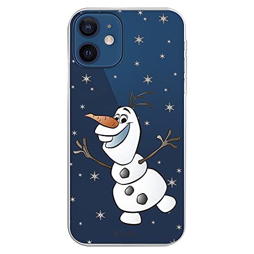 Funda para iPhone 13 Mini Oficial de Disney Olaf Transparente - Frozen. Elige el diseño Que más te guste para tu iPhone 13 Mini