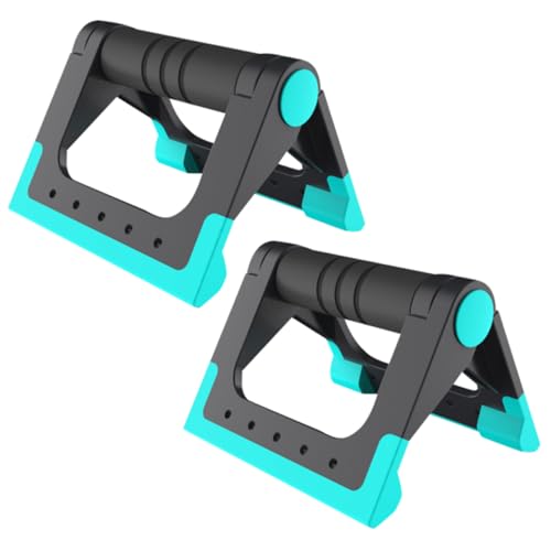 Toyvian 1 Pair Bar Collapsible Indoor Fitness Equipment with Slip Handles for Enhanced Stability and Safety During Exercise for Home Workout and Strength Training