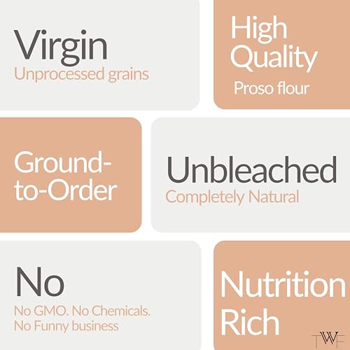Image of TWF Proso Flour | 500gm | Stone Ground | Not Pulverized | Chena Atta | Naturally Gluten-Free | Virgin - Nutrient Rich
