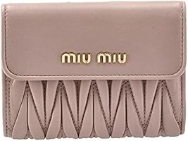 Amazon | [ミュウミュウ] 財布 二つ折り マテラッセ 折りたたみ 二