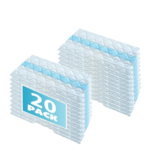 20Pack Shark VacMop Disposable mop Head Replacement, Compatible with Shark VACMOP Pro VM252 VM251 VM250 VM200 VC205 QM250 VM190 VM200P12 VMP30 for use on All Sealed Floors Disposable Cleaning Cloth