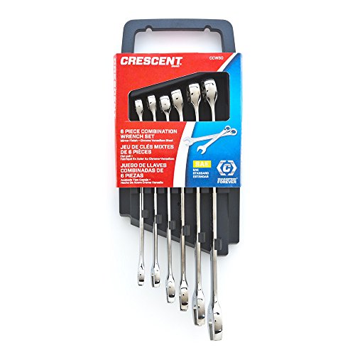 Crescent 6 Pc. 12 Point SAE Combination Wrench Set - CCWS0