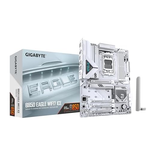 GIGABYTE B850 EAGLE WIFI7 ICE Scheda madre - CPU AMD Ryzen serie 9000, VRM digitale a 8+2+2 fasi, fino a 8200 MHz DDR5 (O.C.), 1x M.2 PCIe 5.0 + 2x M.2 PCIe 4.0, Wi-Fi 7, LAN 2.5 GbE, USB 3.2 Gen 2