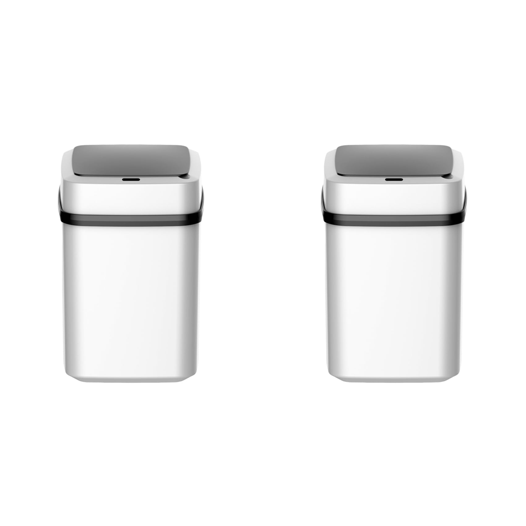 Hndhbfgrt 2X Smart Trash Kitchen Bathroom Recycling Automatic Sensor Dustbin Electric Waste Bin Waterproof Wastebasket for 13L