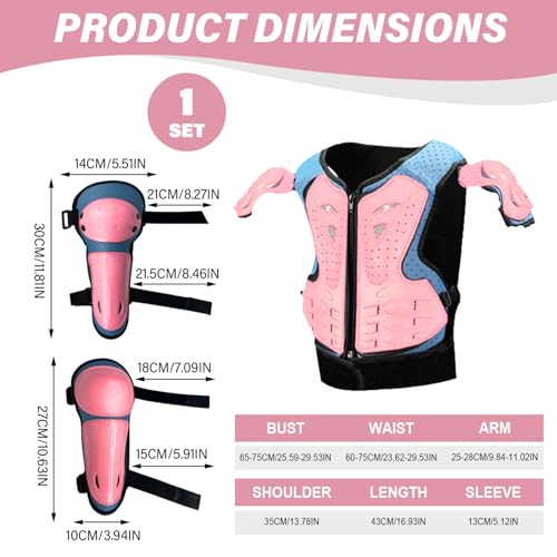 Set protector para niñas y niños con armadura corporal ligera 2