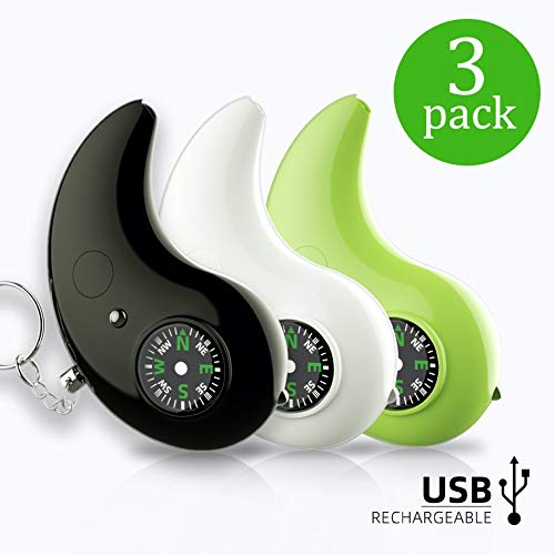 Personal Alarm Siren Song 3 Pack, Defense Self Defense Siren with Bright LED
