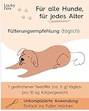 Lucky Pets Barf Pulver 1kg - Seealgenmehl Hund, Barf Zusatz Hund, 100% natürliche Mineralien und Vitamine für Hunde, Unterstützt gesunde Knochen, Haut und Fell