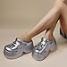Gezolligheid Fashion Women's Platform Clogs Anti Slip Slippers Beach Sandals Gardeners Clogs High Heeled Mule Slippers Gardening Shoes Sandals(Dog-Silver-39/40)