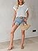 EVALESS Womens Sleeveless Sweater Vest Crew Neck Striped Tank Top Lightweight Knit Ribbed Casual Lightweight Spring Shirts Blue Large