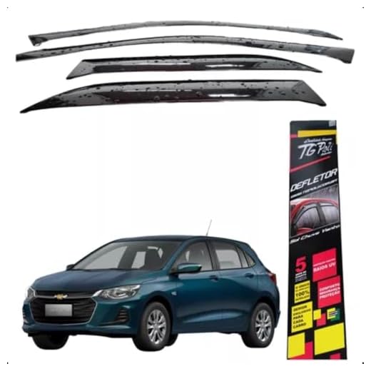 Calha de chuva inteiriça Chevrolet Onix Hatch nova geração 2020/2021 - Tg Poli