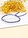 Agriajun Handmade Gold Star Boho Beaded Friendship Strand Bracelets for Women Charm Adjustable Couples Blue String Rope Braided Bohemia Seed Beads Bracelet Fashion Jewelry Gift