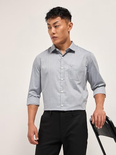 Image of THE BEAR HOUSE Men's Checked Tailored Fit Formal Shirt