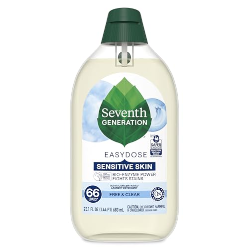 Seventh Generation EasyDose Laundry Detergent, Ultra Concentrated: 66 Loads, Free & Clear Designed
