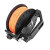 Dive Rite Slide Lock 2 Reel, 400' Diving Reel, White & Hi-Viz Orange