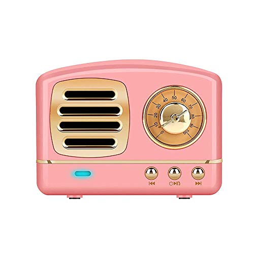 Hangdong レトロなブルートゥース スピーカーミニヴィンテージラジオ Bluetooth 4 1 Uディスク Tfカード Aux入力 Usb充電 3dステレオをサポート クラシックな小さなレトロスピーカーbluetoothラジオ ピンクのレビュー 口コミとして参考になる投稿1枚 Roomclip