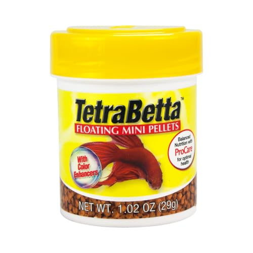 Tetra Betta Small Pellets 1.02 Ounce, Complete Nutrition Plus Color Boost