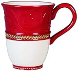 Fitz and Floyd Yuletide Holiday Mug, Standard, Multicolored,49-541