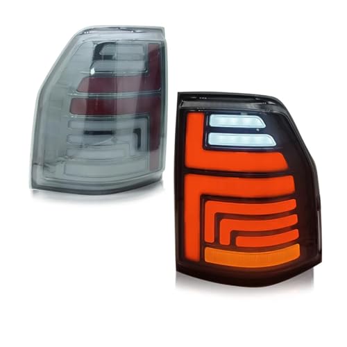 Balenburry Car Rear Lights Compatible With Mitsubishi Compatible With Pajero V93 V97 LED Tail Light 2006-2020 V97 Taillight Fog Brake Reverse Automotive Accessories