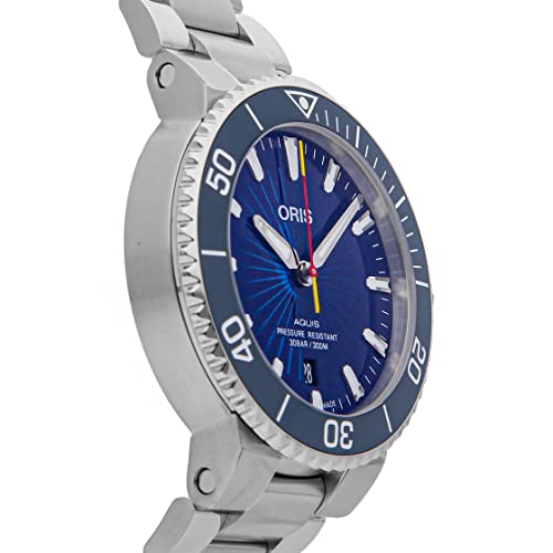 Oris Aquis Automatic Blue Dial Watch 01 733 7766 4185-SET (Pre-Owned)4