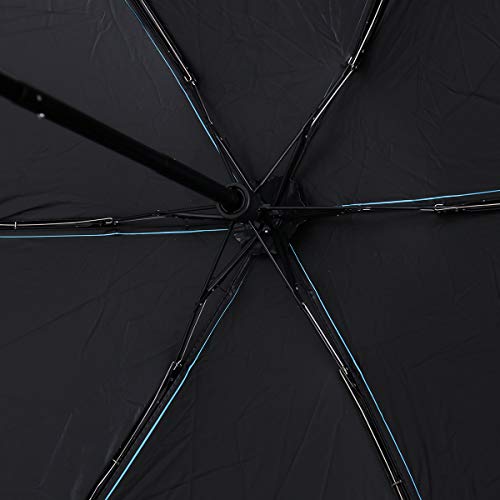 LIOOBO Mini Guarda-sol à prova de vento dobrável com linda capa de cápsula anti-UV – (Azul céu)