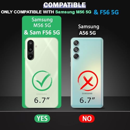 Image of COVERBLACK Flexible Rubber Case Back Cover Compatible for Samsung M56 5G / F56 5G - Transparent