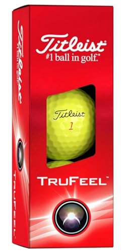Titleist TruFeel Golf Balls (Yellow, 3pk) 1 Sleeve 2024