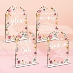 4 Pcs Clear Wildflowers