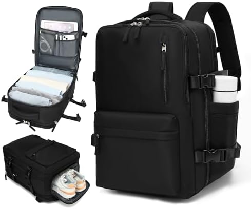 Mochila de Viagem Expansivel Grande Masculina Feminina,Mochila Av...