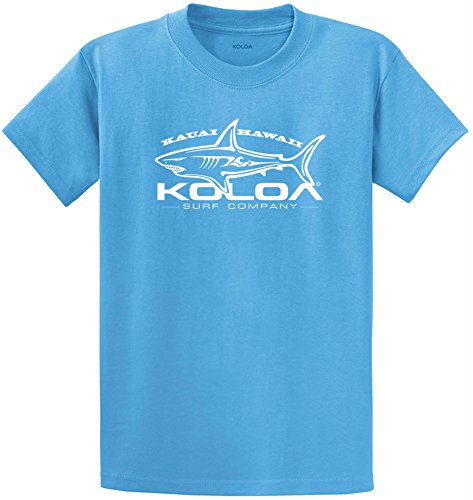 Koloa Surf Great White Shark Logo Heavy Cotton T-Shirts in Regular, Big & Tall