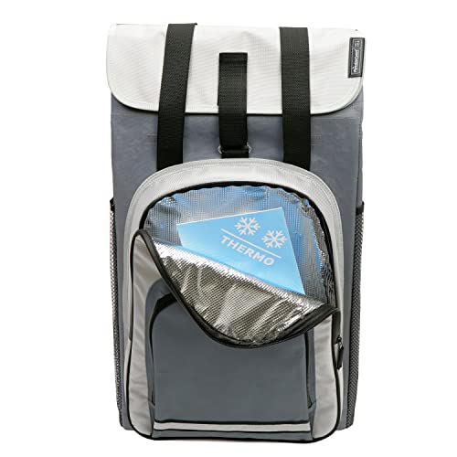 Andersen Shopper Royal Alu klappbar mit Luftreifen Ø 25 cm und 62 Liter Tasche Hydro 2.0 mit Kühlfach grau – Bild 4