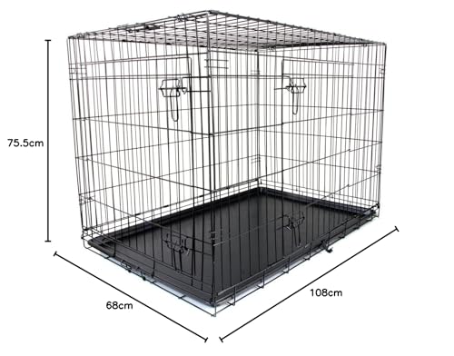 WEIMALL 犬用 ペットケージ 折りたたみ 大型犬 用 XXLサイズ 108×68×75.5cm の商品画像 7
