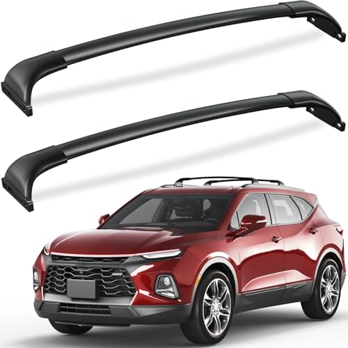 FengYu 300lbs Roof Rack Cross Bars Compatible with Chevy Chevrolet Blazer 2019-2026 (Not for Blazer EV), All-Metal Aluminum Roof Rails Crossbars Rooftop Cargo Bars Black Luggage Racks