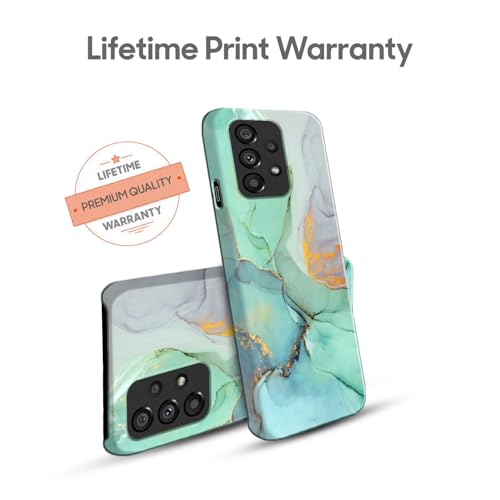 Image of COLORflow Back Cover Compatible with Samsung A53 5G | Designer Printed Beautiful Green Marble Hard CASE Bumper Back Cover Compatible with Samsung Galaxy A53 5G