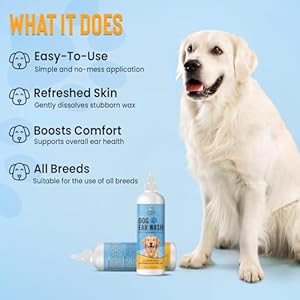 Alfies choice dog ear wash 16 fl ozdog ear cleaner with lavender tea tree oilsoothes itchy ears removes debrisadvanced ear cleanser for dogs cats  urban country home decor
