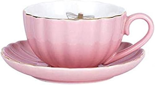 Miniatura 8 de YBK Tech Strength - Juego de té de porcelana, taza y platillo, abeja dorada dentro de la taza (morado)