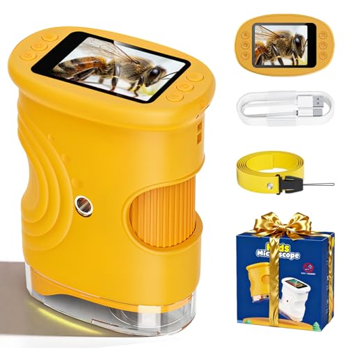 💐Un Regalo Fantastico per i Bambini: Questo microscopio è perfetto per ragazzi e ragazze a partire dai 6 anni – ideale come regalo di compleanno o di Natale. Un regalo davvero sorprendente e bellissimo! Se riscontrate qualsiasi problema durante l'uso, potete contattarci in qualsiasi momento.