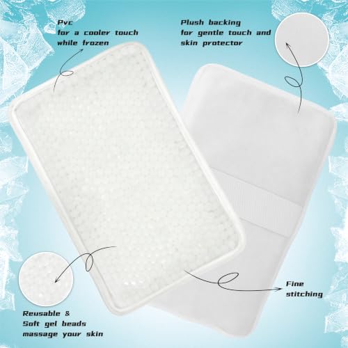 Image of Gel Ice Pack for Injuries Reusable Ice Bag with Strap 1Pack Hot Cold Pack