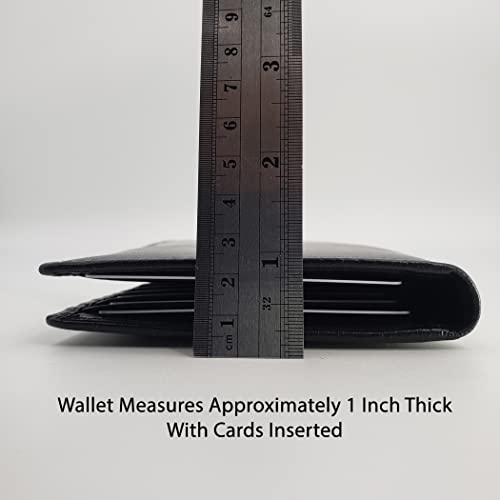 Ag Wallets Genuine Leather Mens Long Id 19 Credit Card Security Wallet (Rfid_Blacknapaleather) #TOP4