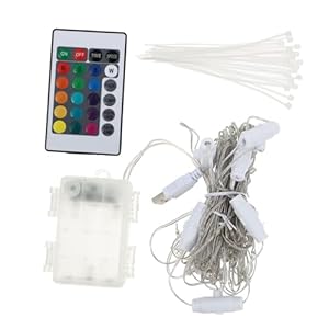 HANABASS Solar Lichterkette Sonnenschirmbeleuchtung H2W233ZW28SS20GM2