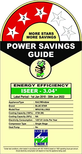 Image of 1.5 Ton 3 Star Window AC (Copper, 2022 Model, WFA318LL, White)