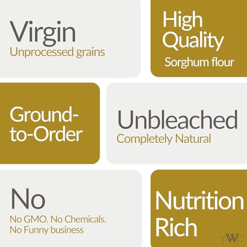 Image of TWF Virgin Sorghum - Jowar Flour|Jwari|Juwar|Jwar|Solam|Jonna|Joar|Stone-Ground Gluten-Free Flour for Rotis,Bhakris & Gluten-Free Baking|Unadulterated & Nutrient-Rich|From Virgin Grains, 1.5 Kg (Pack of 3)