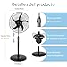Imagen de Lirixia Ventilador de Pie Potente 75W