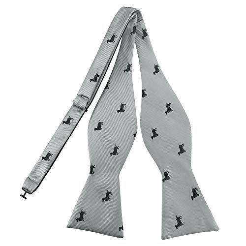 Pensee Mens Self Tie Bow Ties Unique Animal Jacquard Pattern Bowties #TOP10