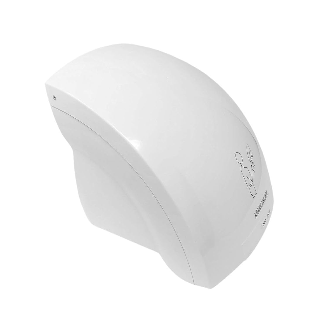 YASTA Asciugamani Automatico Elettrico Hotel Asciuga Mani ad Aria Calda da Parete Bagno con Sensore Fotocellula (1800 Watt) Coppia