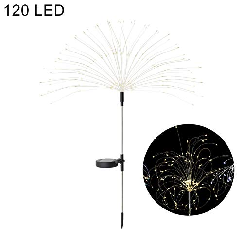 helegeSONG Solar LED Light Outdoor Garden Stake Lights Dandelion Artificial Trees Lights for Christmas Party Decor Wedding Birthday Night Lamp Warm White 150-LED