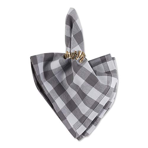 Dii CAMZ11880 Christmas Thanksgiving Holiday Tabletop Décor Collection Decorative Napkin Ring Holder Set thumb #3