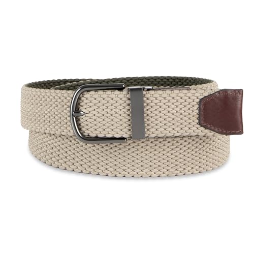Image of Cole Haan Men's Reversible Stretch Web Belt, Fully Adjustable 2‑in‑1 Casual Style