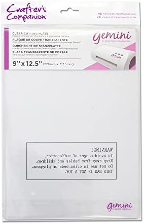 Crafter's Companion Gemini Accessories-Clear Cutting Plate, 9" x 12.5" (226mm x 317.5mm)