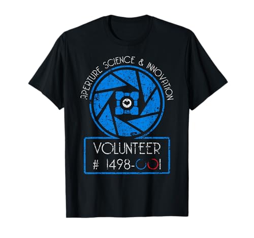 Vintage Aperture Science Volunteer - For Science T-Shirt